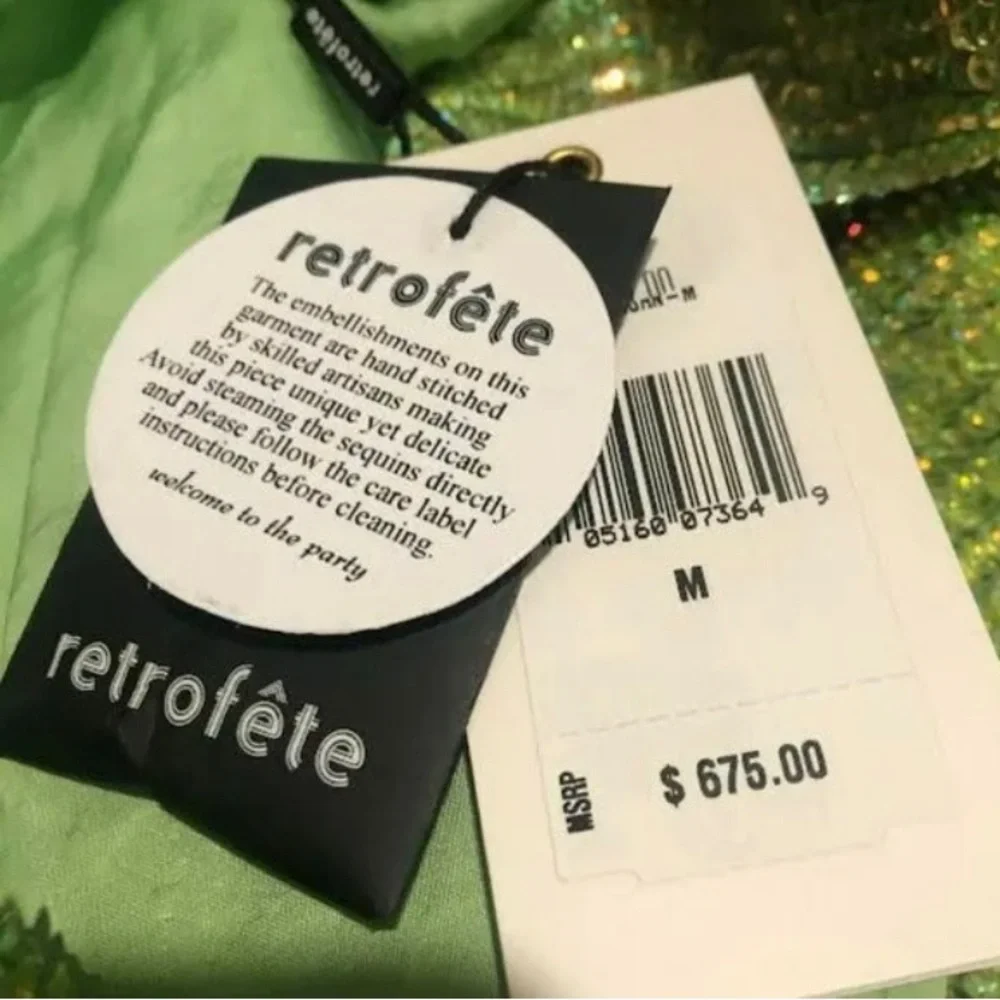Retrofete Sequin Gabrielle Robe Dress. NWT. Size Medium. - Picture 9 of 11